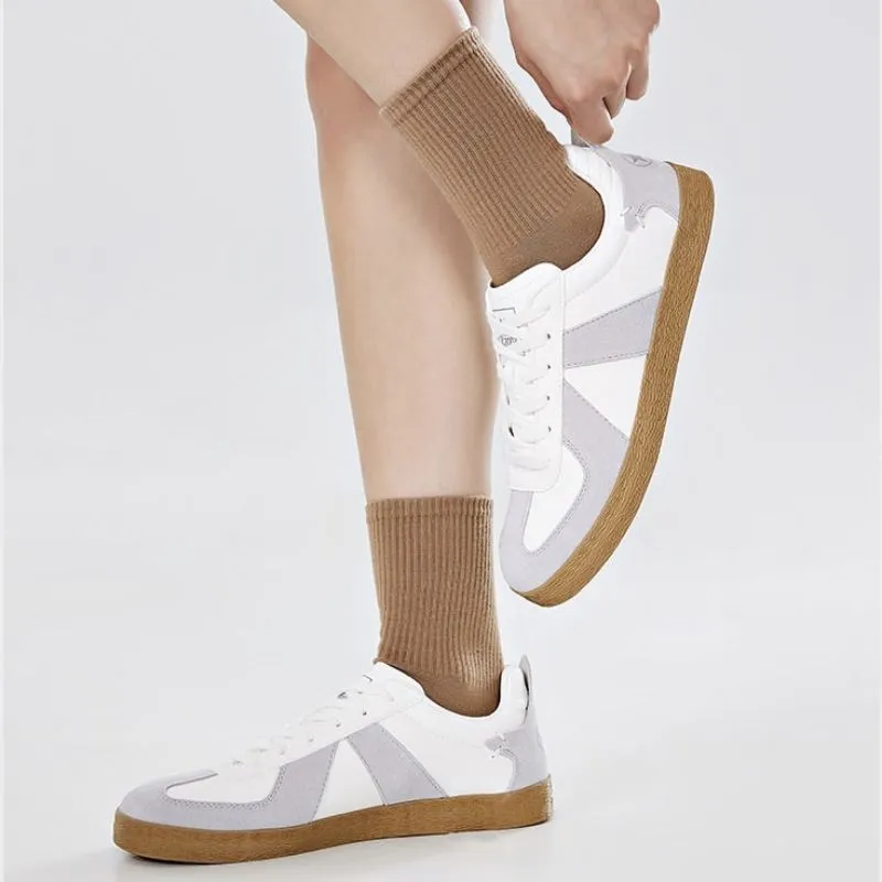 Kappa Low Top Skateboard Shoes Unisex White Gray-7