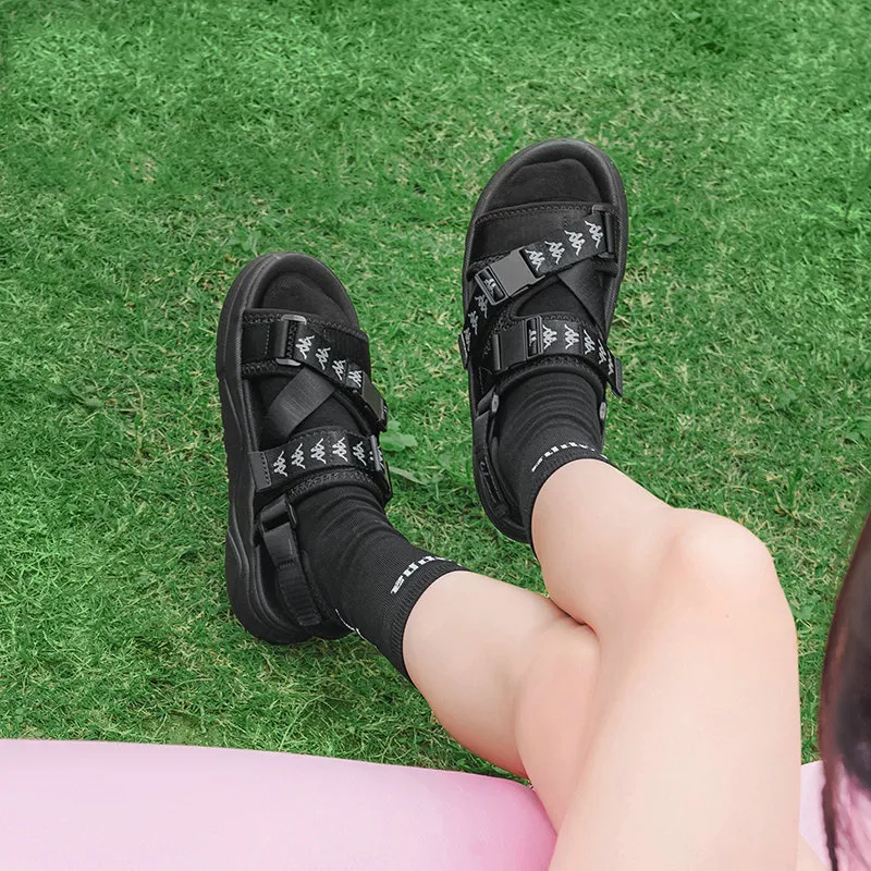 Kappa Jungle Lion Collection Cooling Slip Resistant Beach Sandals Unisex Black-10