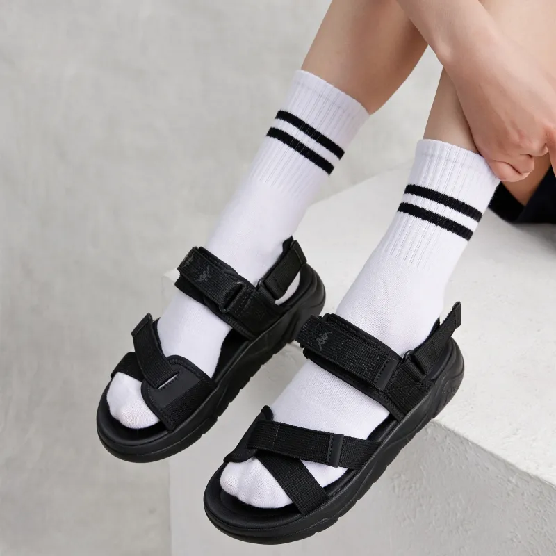 Kappa Jungle Lion Collection Beach Sandals Unisex Black-8