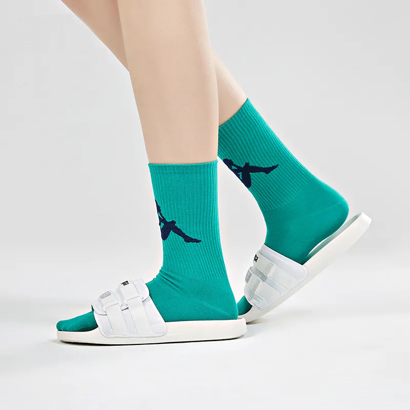 Kappa EVA Stitching Quiet Slide Slippers Unisex White-6