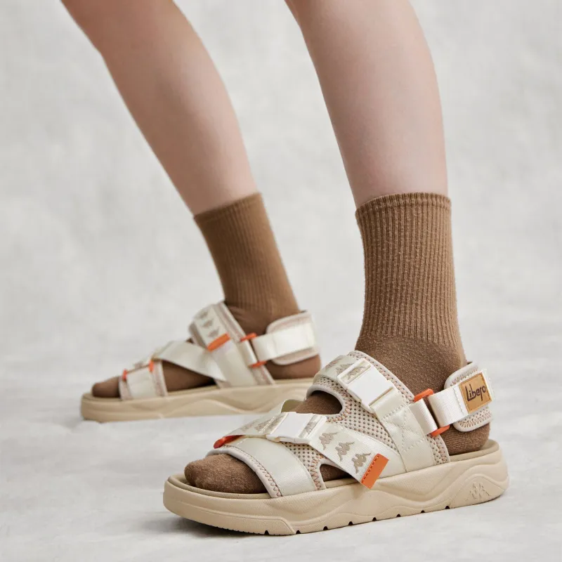 Kappa Jungle Lion Collection Beach Sandals Unisex Beige Yellow-9