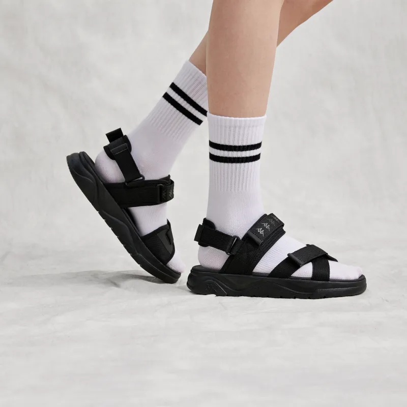 Kappa Jungle Lion Collection Beach Sandals Unisex Black-7