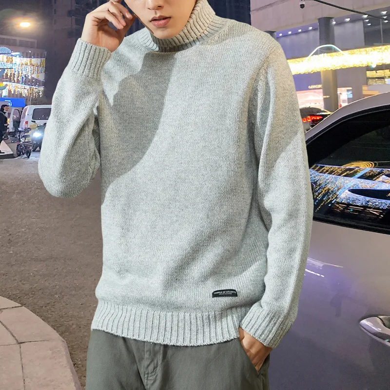 Tonlion Knitwear Men's Light Heather Gray-4