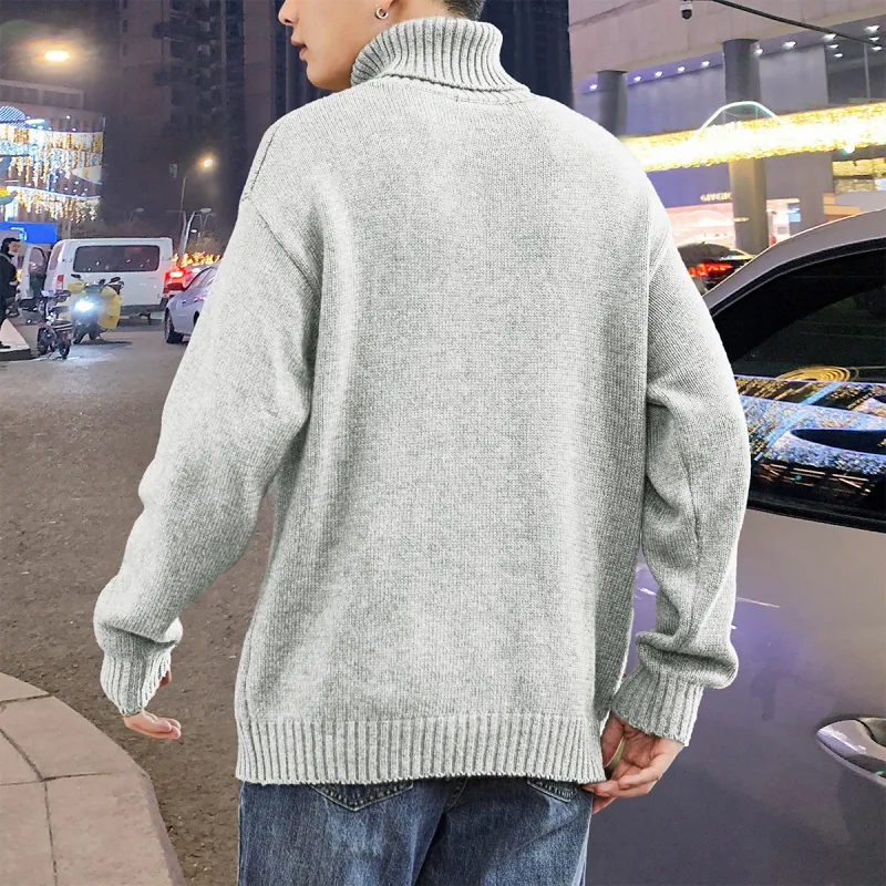 Tonlion Knitwear Men's Light Heather Gray-3