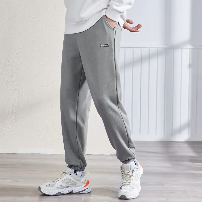 Tonlion Casual Pants Men's Light Cyan Gray-4