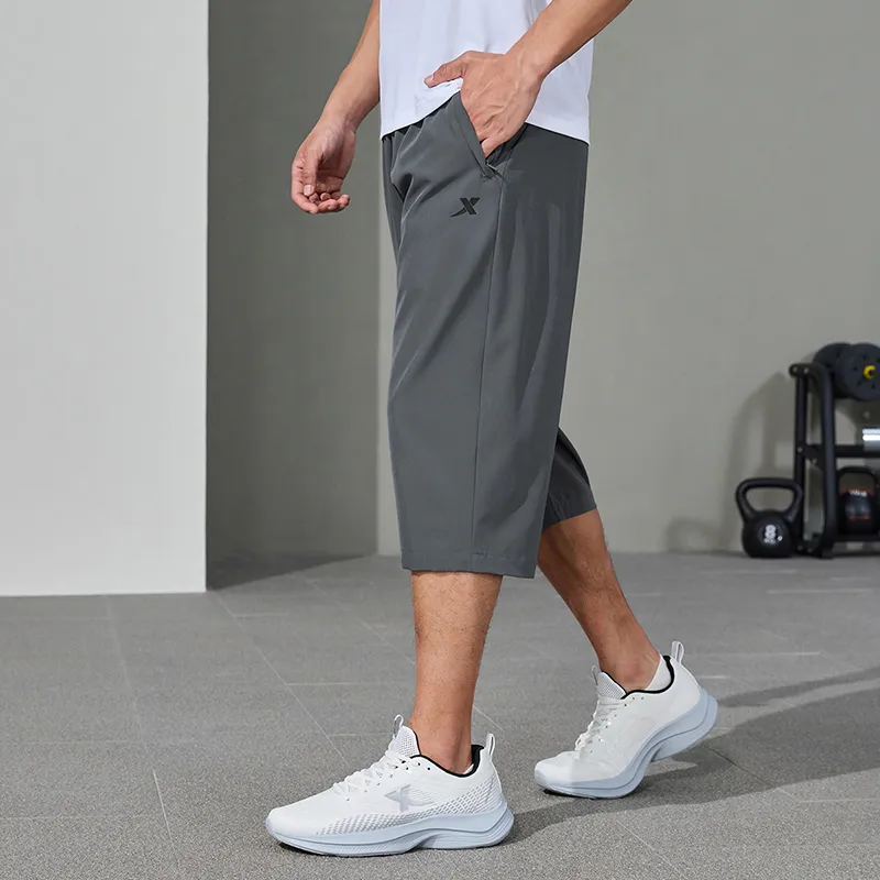 XTEP Training Shorts Casual Shorts Men's Pearl Gray-4