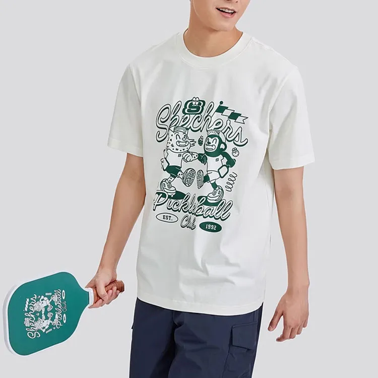Skechers SS24 T Shirt Unisex Marshmallow White-2