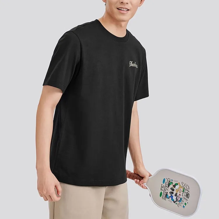 Skechers T Shirt Unisex Carbon Black-1