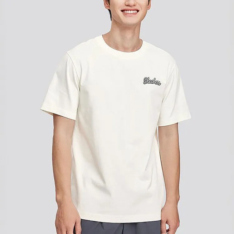 Skechers T Shirt Unisex Marshmallow White-2