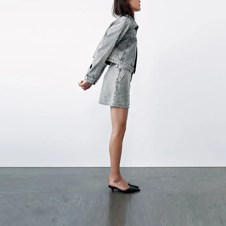 ZARA Jackets Coats Women's Gray-3
