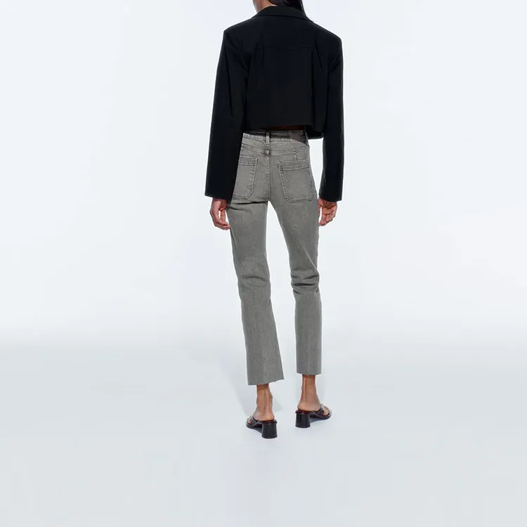 ZARA Jeans Women's Gray-3