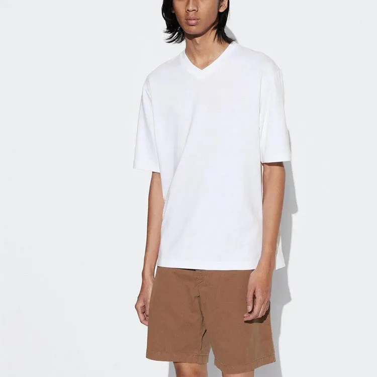 UNIQLO Drop Shoulder Sleeve T-Shirt Men's White-2