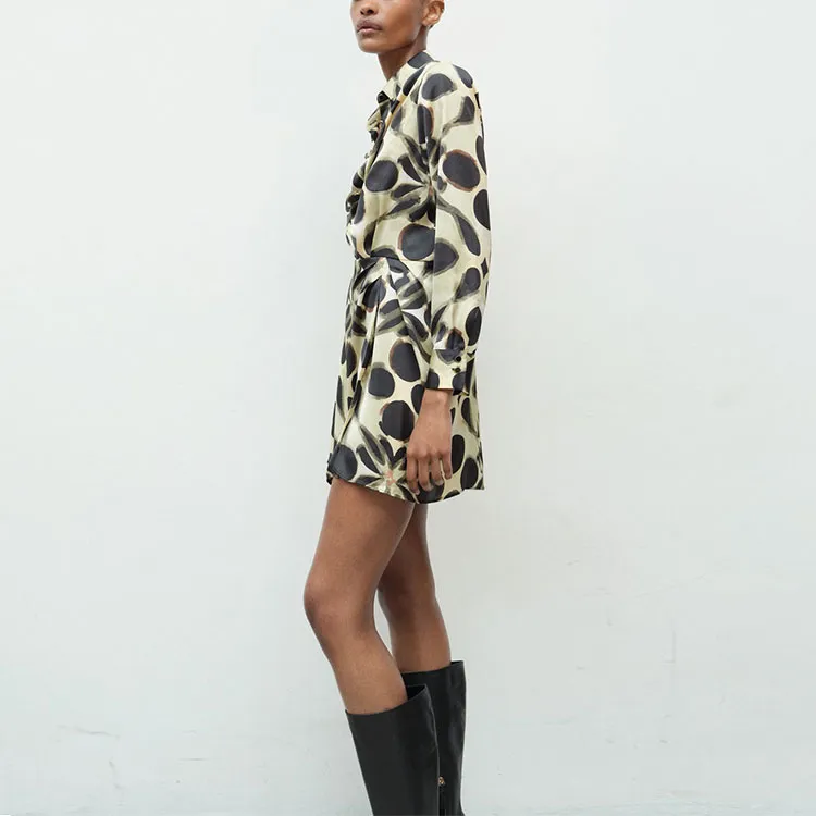 ZARA Long Sleeved Dresses Women's Multicolor-3