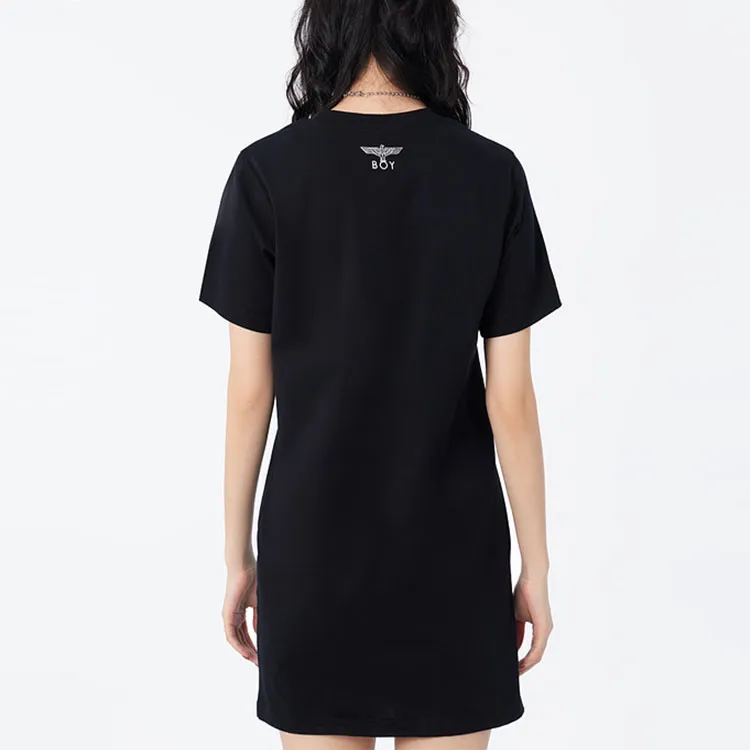 Boy London Short Sleeved Dresses Women's Black-4