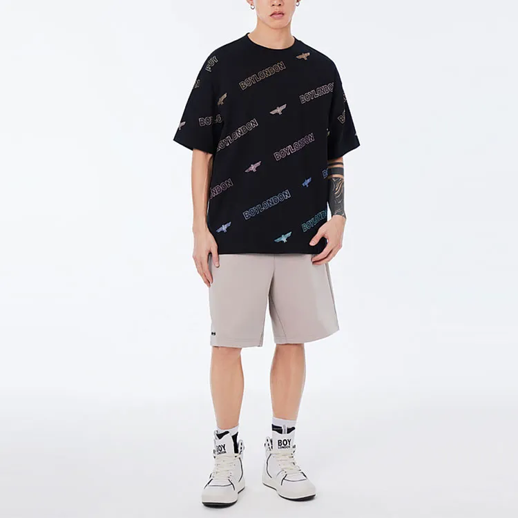 Boy London Drop Shoulder Sleeve T Shirt Unisex Black-2