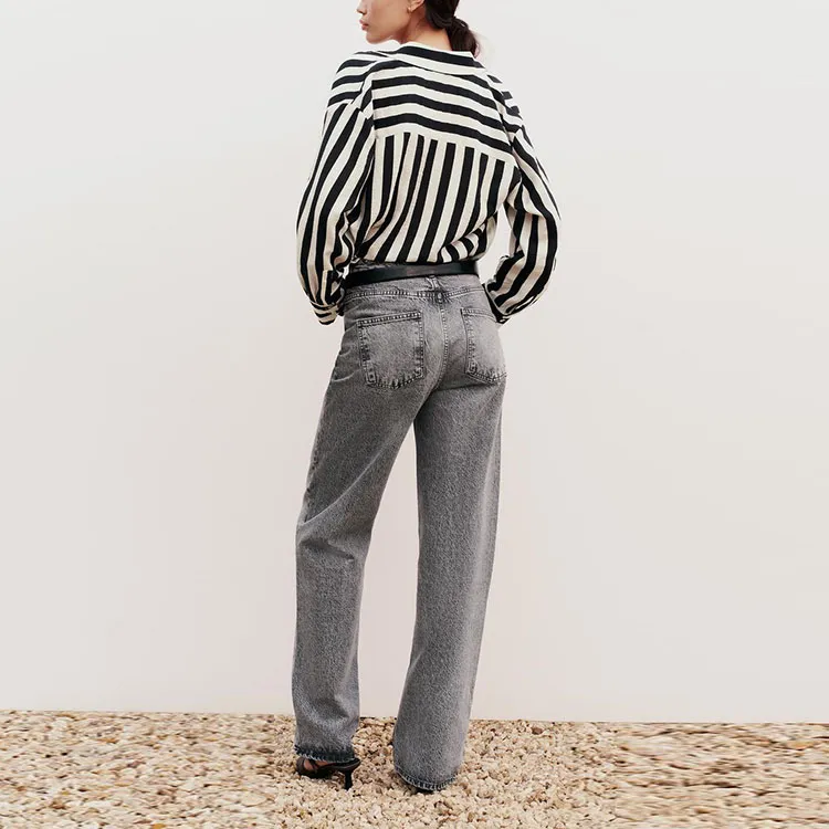 ZARA Jeans Women's Gray-3