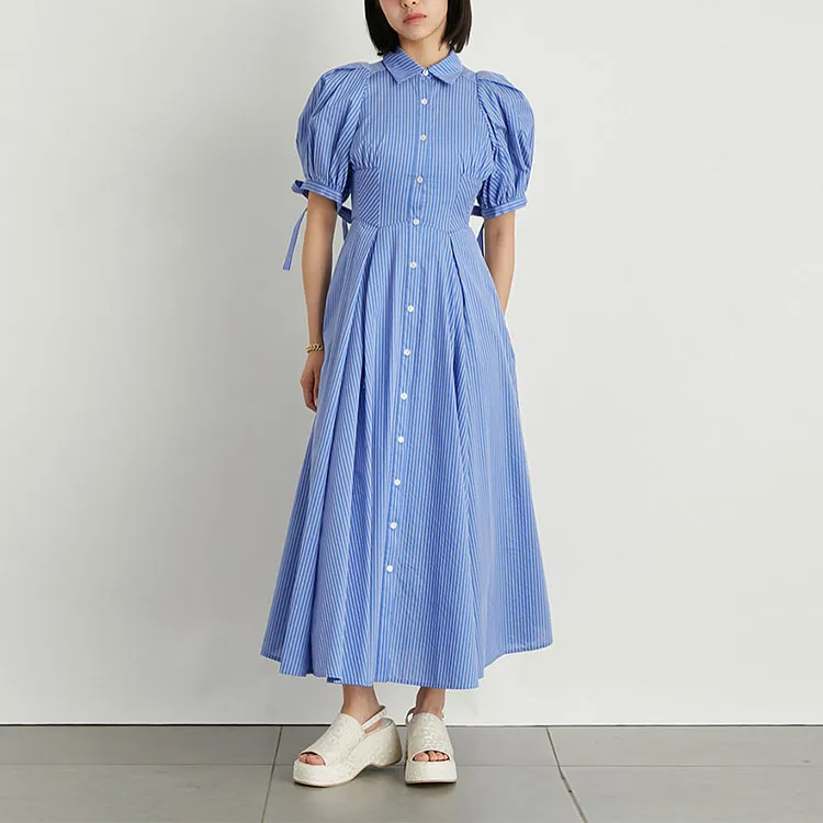 Lily Brown Short Sleeved Dresses Women's-4