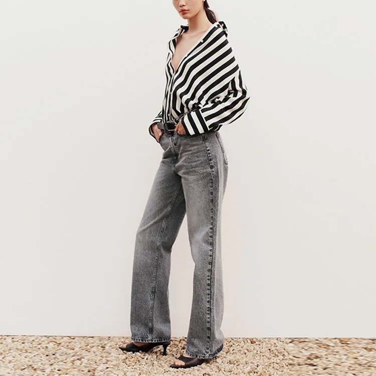 ZARA Jeans Women's Gray-4