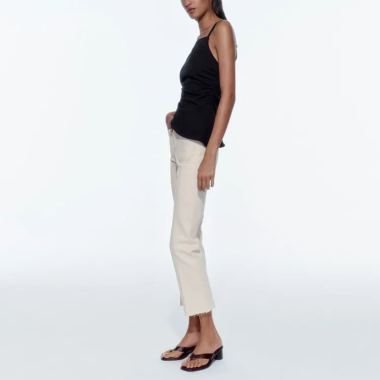 ZARA Jeans Women's White-4