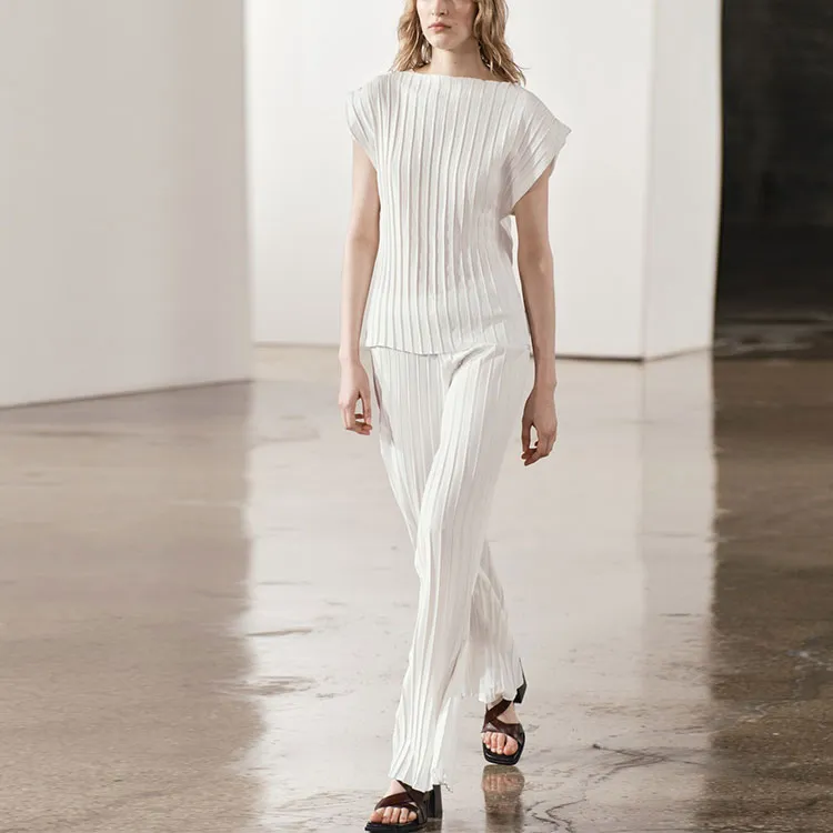 ZARA Casual Pants Women's White-4