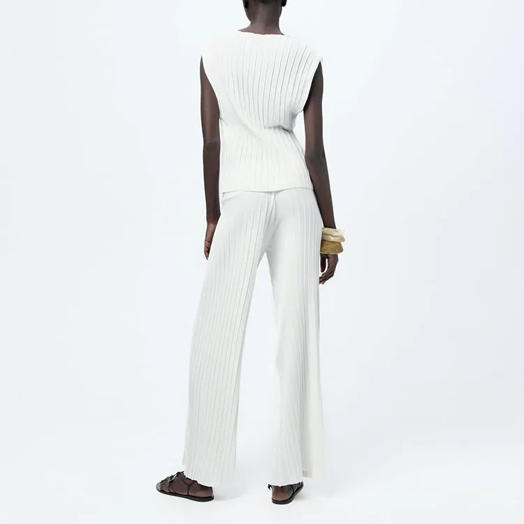 ZARA Casual Pants Women's White-2