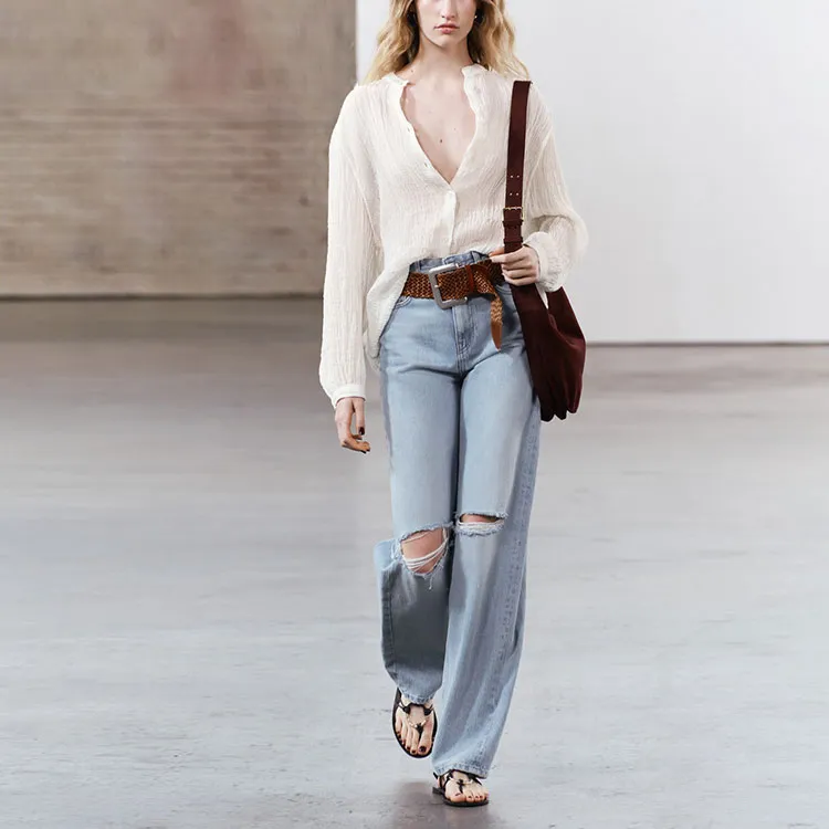 ZARA Jeans Women's Light Blue-2