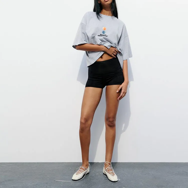 ZARA T-Shirts Women's Gray-2