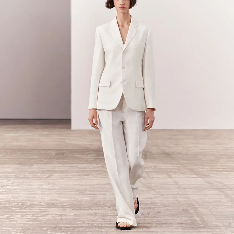 ZARA Business Suit Women's White-2