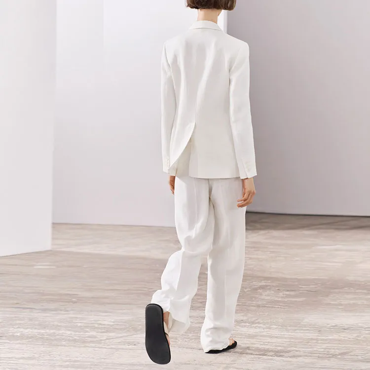 ZARA Business Suit Women's White-4