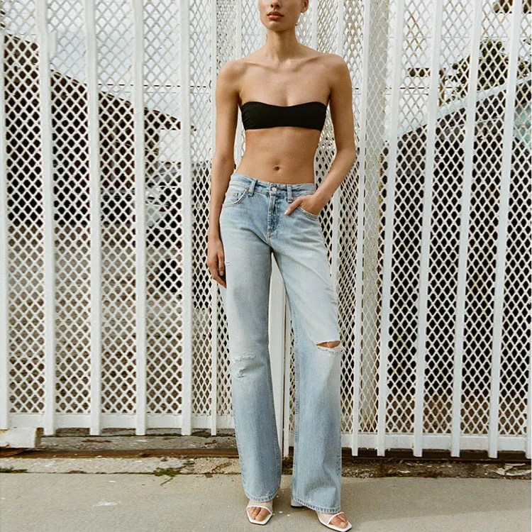 ZARA Jeans Women's Light Blue-2