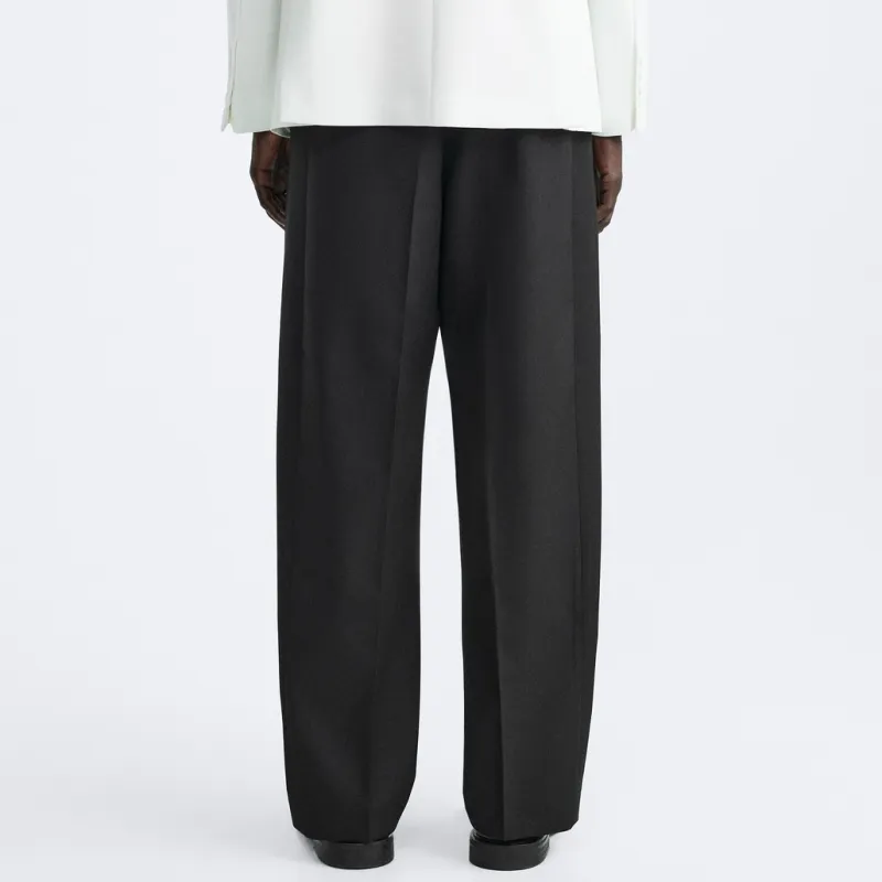 ZARA Suit Trousers Men Black-4