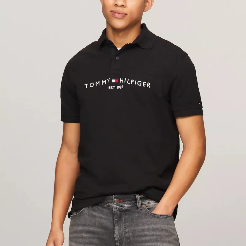 Tommy Hilfiger Polo Shirt Men's Black-1