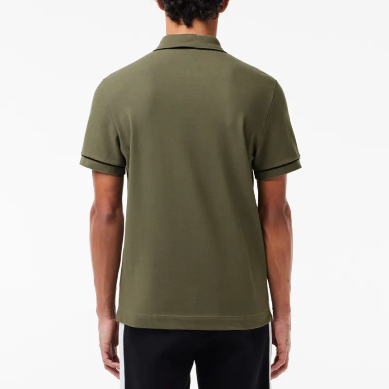 LACOSTE Polo Shirt Men's Khaki Green-2