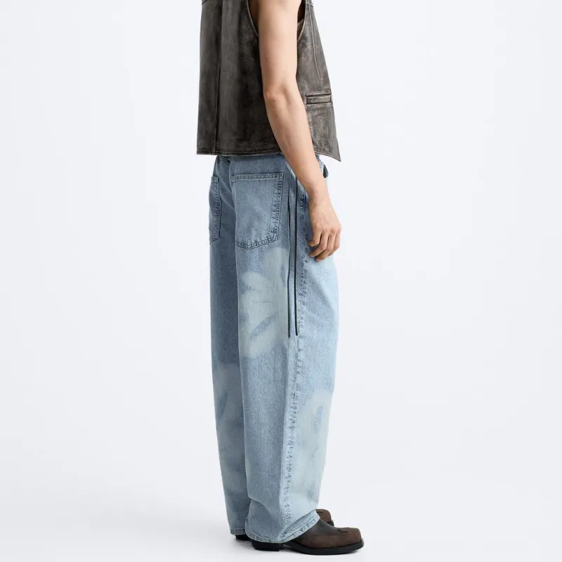 ZARA Jeans Men Light Blue-3