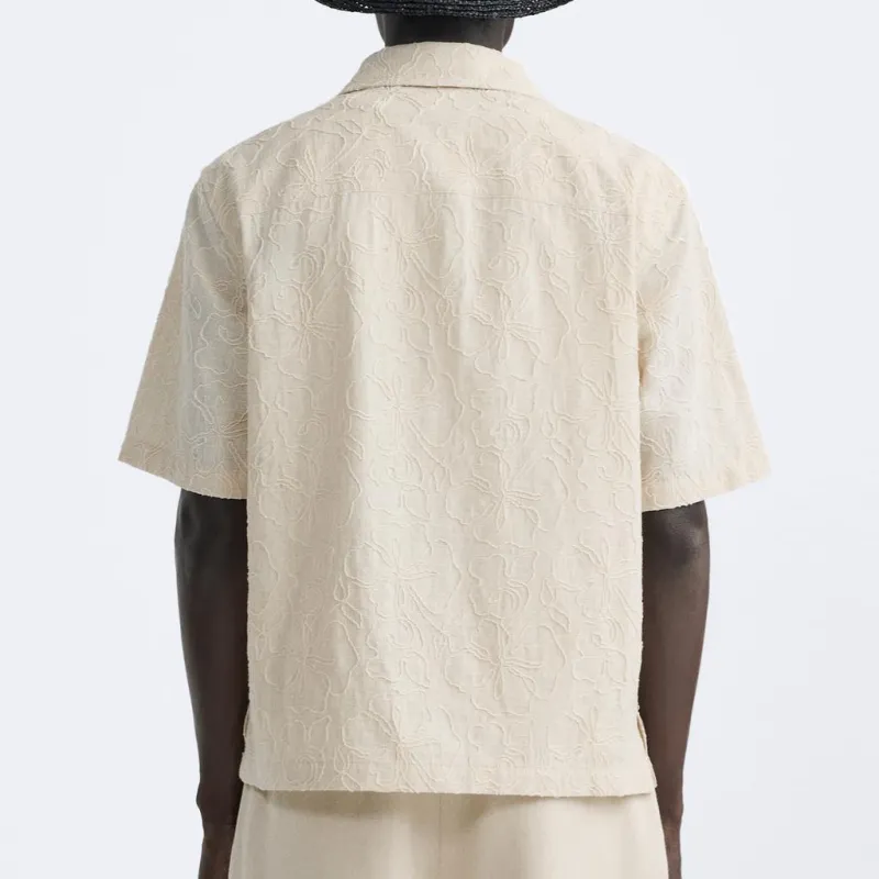 ZARA Shirts Men Beige-3