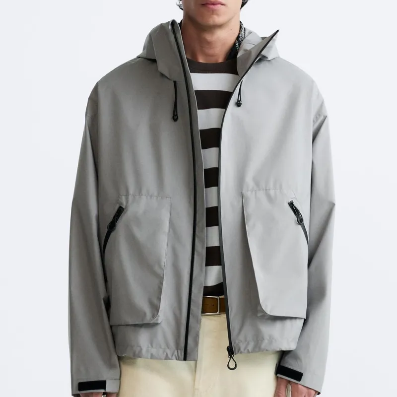ZARA Jackets & Coats Men's Cement-2