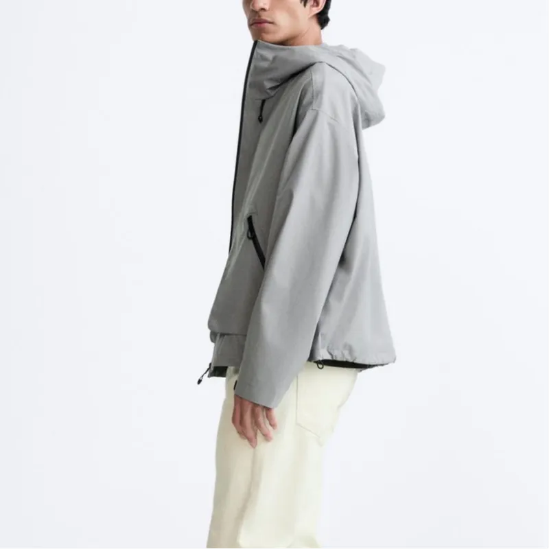 ZARA Jackets & Coats Men's Cement-3