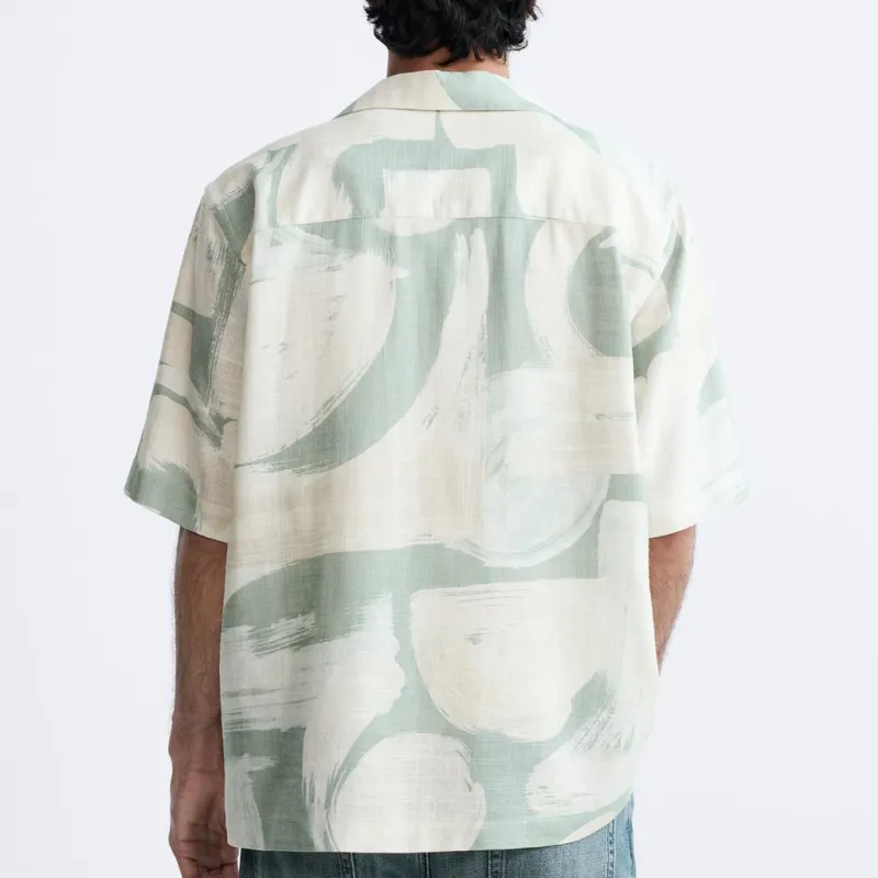 ZARA Shirts Men Lake Green-3