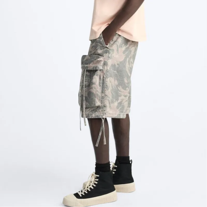 ZARA Casual Shorts Men Gray-2