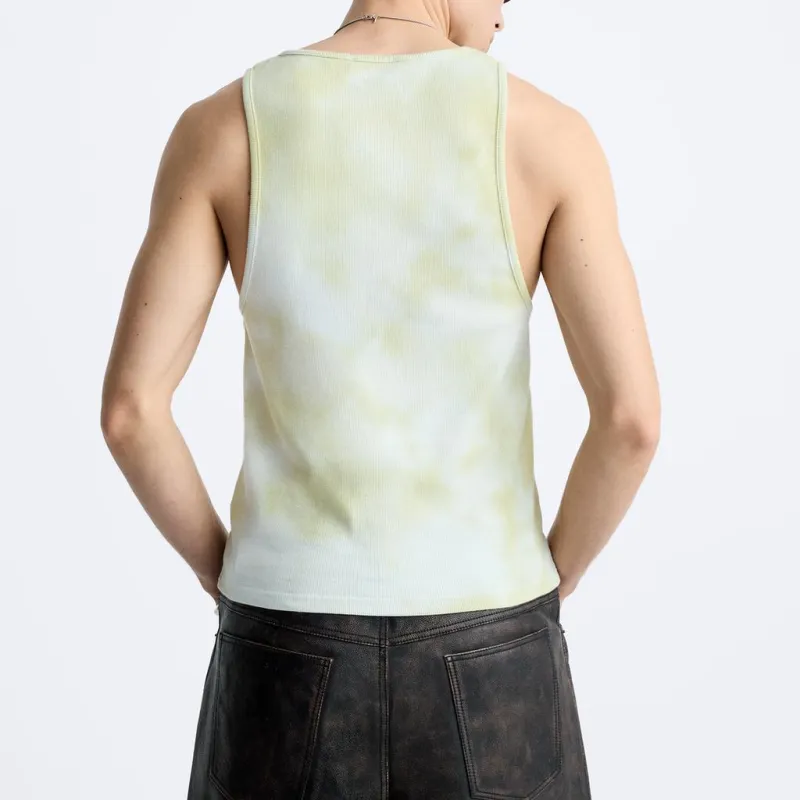 ZARA Tank Tops Men Khaki-3
