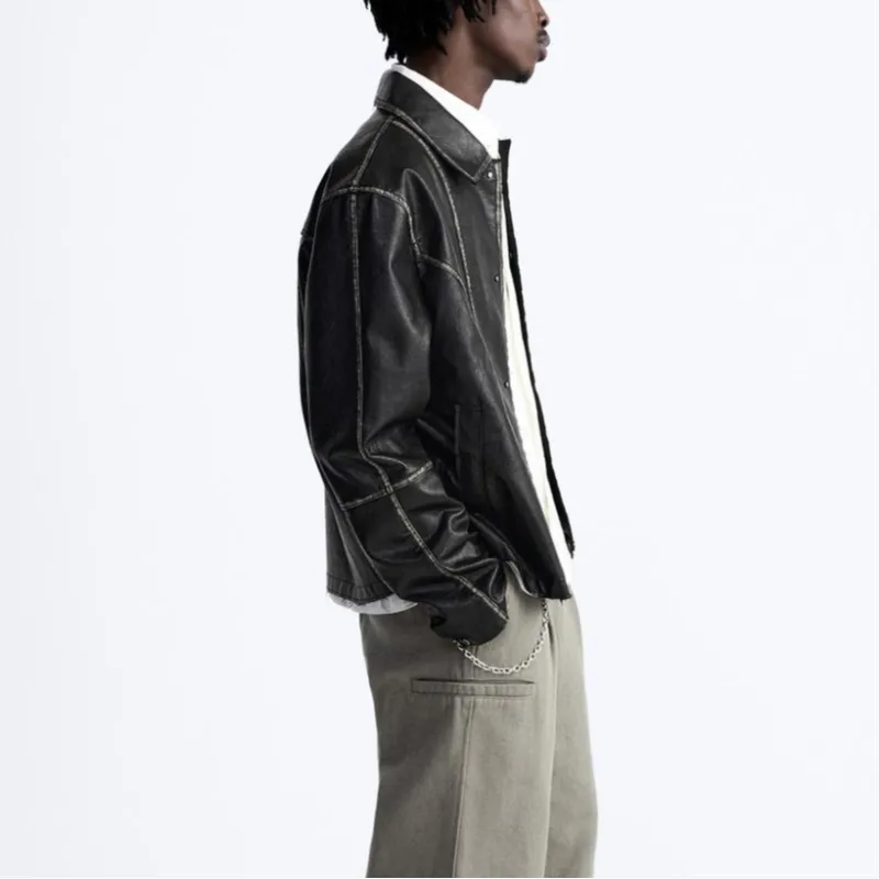 ZARA Jackets Men Black-2