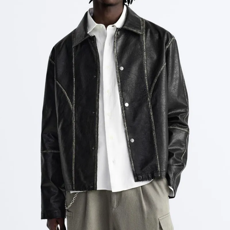 ZARA Jackets Men Black-3