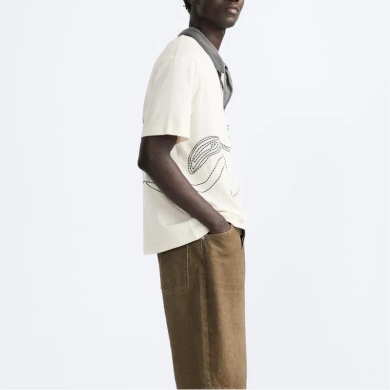 ZARA T-Shirt Men's Frosted White-4