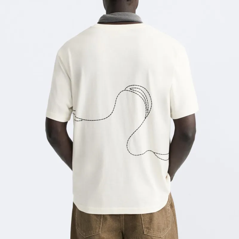 ZARA T-Shirt Men's Frosted White-3