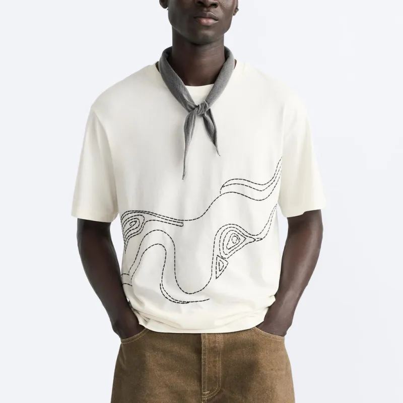 ZARA T-Shirt Men's Frosted White-2