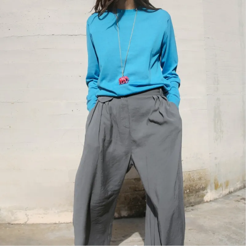 ZARA Knitwear Women's Medium Blue-2