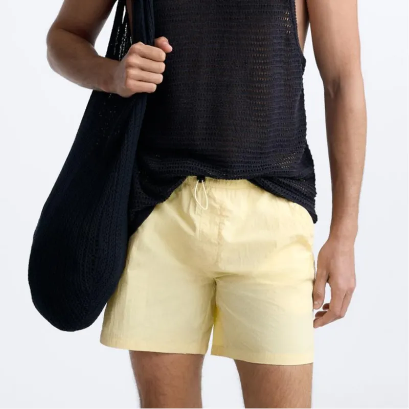 ZARA Swimming Shorts Men's Yellow-2