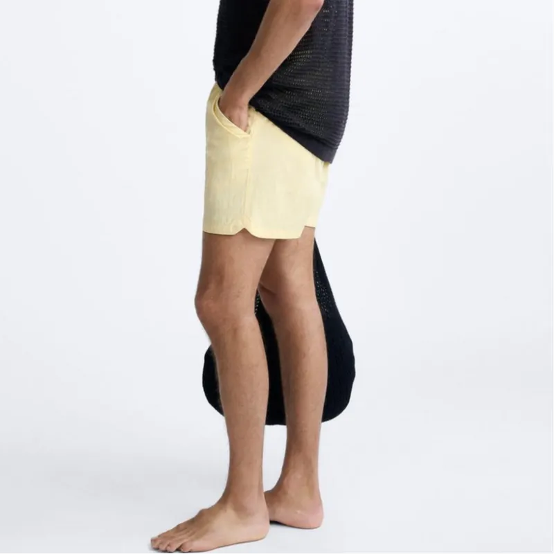 ZARA Swimming Shorts Men's Yellow-4