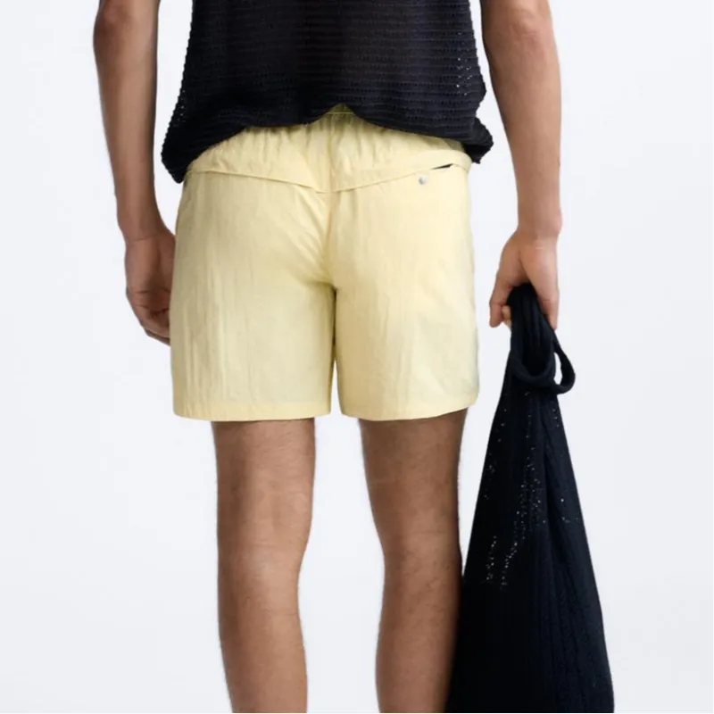 ZARA Swimming Shorts Men's Yellow-3