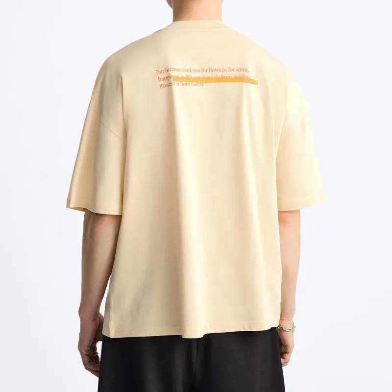 ZARA T Shirts Men Orange-3